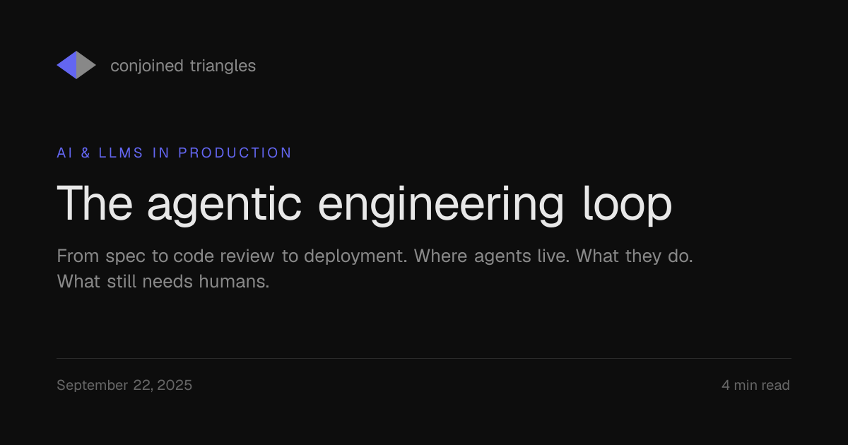 The agentic engineering loop — Conjoined Triangles